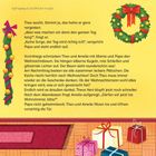 Aufregung als Gefühl der Freude. Weihnachtsgeschichte mit Theo und Amelie, dekoriert mit Girlanden und Geschenken darunter.