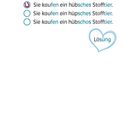 Quiz: "Was für ein Geburtstagsgeschenk kaufen Bibi und Tina für Elsa?" Mit farbigen Antwortmöglichkeiten und Lösung.