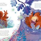 Ein Eichhörnchen huscht über Linus’ Ast, lädt ihn ein, zu sehen, wie es schläft. Linus kuschelt sich an das Eichhörnchen.