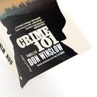 „Crime 101“, Thriller von Don Winslow, HarperCollins. Schwarz-weiße Silhouette vor einer Stadtsilhouette.