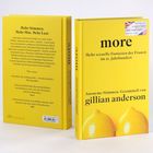 "more: Mehr sexuelle Fantasien der Frauen im 21. Jahrhundert" auf gelbem Buch mit Zitronenmotiv. Autor: Gillian Anderson.