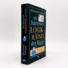 Buchtitel: "Die härtesten Logikrätsel der Welt". Autor: Hiroyuki Nomura. Aufkleber: "Der Bestseller aus Japan".