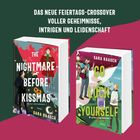 Das neue Feiertags-Crossover voller Geheimnisse, Intrigen und Leidenschaft. Zwei bunte Buchcover mit Illustrationen.