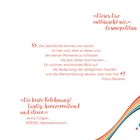 »Dieses Duo enttäuscht nie.« Cosmopolitan  
»Die beste Belohnung! Lustig, herzzerreißend und clever.« Jenny Colgan  
Bunte Wellenlinien am Rand.