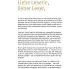 Zahl "6" in einem roten Kreis. Text: "Liebe Leserin, lieber Leser," gefolgt von einem Absatz über High-Protein-Produkte.
