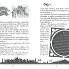 "Zeitreise per Zug", "Tren de Sóller", beschreibt historische Zugverbindung. Text erzählt von Ausflug und Abenteuerlust. Illustration mit Zug.