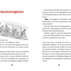 „Unstimmigkeiten“ oben, darunter eine Zeichnung von Kindern auf Fahrrädern in Bewegung. Text enthält ein Abenteuer.