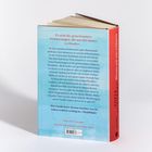 Es sind die gemeinsamen Erinnerungen, die uns für immer verbinden. Buchrücken rot, blauer Hintergrund, Buch über Erinnerungen.