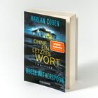 Buchcover von Harlan Coben: "OHNE EIN LETZTES WORT" unter einem düsteren Haus bei Nacht, "SPIEGEL Bestseller".