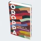 "Oroppa" in großen weißen Buchstaben vertikal, darunter "Safae El Khannoussi". Bunte, geschwungene Farbflächen.