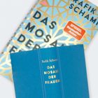 „Rafik Schami, DAS MOSAIK DER FRAUEN.“ Zwei Bücher, eines mit gold-blauem Muster, eines schlicht blau.