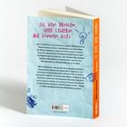 Covertext: „Ist kein Problem, Herr Lehrerin, wir können alles.” Illustrationen: Glühbirne, Gekritzel. Buchrücken: „Komm, ist Spaß, Herr Lehrerin.”