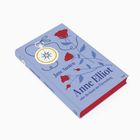 „Jane Austen: Anne Elliot oder die Kunst der Überredung“ steht auf einem blauen Buch mit Rosen und einem Kompass.