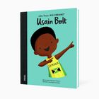 Das Cover zeigt "Usain Bolt" aus der Reihe "Little People, Big Dreams". Ein Kind mit Jamaica-Trikot posiert fröhlich.