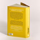 Auf dem Buchrücken steht: "KINDER BRAUCHEN DOPAMIN". Gelbes Buch, Text erklärt Einfluss von Dopamin und bietet Erziehungstipps.