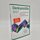 "Denkanstöße 2027 ... aus Gesellschaft, Philosophie und Wissenschaft", mit farbigem, gewelltem Band und rotem "Spiegel Bestseller"-Sticker.