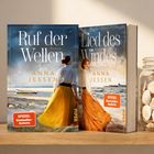 Links „Ruf der Wellen“, rechts „Lied des Windes“. Beide Bücher von Anna Jessen, mit „SPIEGEL Bestseller-Autorin“-Sticker.