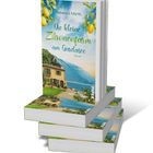 Aufschrift: "Die kleine Zitronenfarm am Gardasee". Ein Roman von Rebecca Martin. Abgebildet sind Zitronen, Berge und ein Haus.