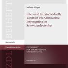 „Inter- und intraindividuelle Variation“ von Melanie Bösiger. Deutsche Begriffe auf einem Buchcover.