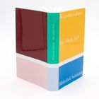 „Benjamín Labatut, Das blinde Licht, Bibliothek Suhrkamp.“ Buch mit farbigem Umschlag in Gelb, Grün, Blau, Rot.