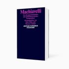 „Machiavelli. Ein ideengeschichtliches Kompendium“ in violett auf dunkelblauem Buchcover, von Dirk Jörke und Marcus Llanque.