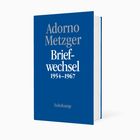 "Adorno Metzger Briefwechsel 1954–1967" auf einem dunkelblauen Buchcover. Verlag: Suhrkamp.