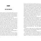 Titel: DAWN. Überschrift: VOR ZWEI MONATEN. Text beschreibt innere Gedanken und Interaktionen auf einer Schultoilette.