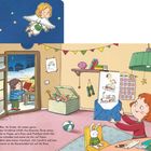 Text: „Aber die Kinder, die wissen genau, das Christkind erfüllt ihre Wünsche...“

Ein Junge steht draußen, ein Mädchen hält einen Wunschzettel.