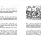 Zwei Textblöcke über Hexenverfolgung, rechts eine historische Illustration von Hexen, die bei einem Ritual tanzen.