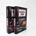 Zwei Buchcover mit "Klüpfel Kobr", "Erntedank", "Kriminalroman", "SPIEGEL Bestseller". Landliche Motive im Hintergrund.
