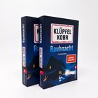 Zwei Bücher mit dem Titel "Rauhnacht" von Klüpfel Kobr. Kriminalroman, SPIEGEL Bestseller. Cover zeigt ein Haus im Schnee.