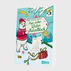 "Das Hunderterfeld" steht oben. Unten links ist eine illustrativ gezeichnete Maus auf Skiern, mit Schneeflocken rechts.