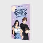 "Anna Lukas: Supernatural Fake Boyfriend - Scripting the Bite." Zwei Personen, eine Frau mit Kamera und ein Mann mit Buch.
