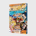 Comic-Cover: "One Piece" Band 112. Oben ein Piratenlogo. Mehrere farbenfrohe Charaktere lachen und zeigen lebhafte Emotionen.