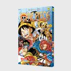 Aufschrift: "Eiichiro Oda", "ONE PIECE", "Carlsen Manga", "Lokis Geburt" – Buntes, dynamisches Manga-Cover.