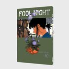 „FOOL NIGHT“ steht oben. Ein Profilbild eines Mädchens, umgeben von lila Blumen in einem orangen Keramiktopf.