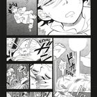 Texte: "FT", "KRANG", "AU...", "BONG", "BAUZ", "PRASSEL", "POLTER".  
Illustration: Person fällt aus dem Bett.