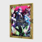 "Twisted Wonderland Art Gallery, präsentiert von Carlsen Manga." Illustration in lebhaften Farben mit mehreren Charakteren.