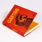 Das Buch hat den Titel „Castro“ von Reinhard Kleist. Auf dem roten Cover ist eine Illustration eines Mannes mit erhobenem Finger.