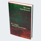 Text: Mircea Cărtărescu. Titel: Du trägst meine Samstage, ich deinen Oktober. Grün-rotes Buchcover.
