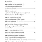 Inhaltsverzeichnis mit Titeln und Jahreszahlen, darunter Themen wie Neoliberalismus, Raumfahrt und politische Ereignisse.