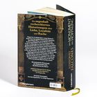 Ein Buch mit folgendem Text: "Ein sagenhaft recherchiertes Historienepos über Liebe, Loyalität und Rache". Der Buchrücken zeigt den Titel.