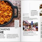 KATALONIENS KÜCHE. Fideuá im Topf, Tapasbilder, Marktstand mit Fisch, Essens-Tipps, Top-Erlebnisse: Essen in Barcelona.