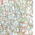 Kartenansicht mit Städten wie München, Wien, Prag, Zürich; rote Straßenlinien und grüne Landschaften.
