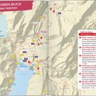 Texte: "Auf einen Blick", "Garda Trentino", "Legende", "Marco Polo Highlight-Touren". Karte zeigt Berge und Orte rund um den Gardasee.