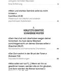 Inhalt: Themen wie Missbrauch von Substanzen, gestörte Identität, Narzissmus, Impulskontrollstörungen, paranoide Störungsbilder.