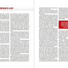 KAPITEL 1, DAS COMEBACK-KID. Text über ein MotoGP-Rennen, bei dem es um den Fahrer Márquez und seine herausragende Leistung geht.