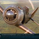 Focke-Wulf Fw 190 A9 Jagdflugzeug, 2005, Motor: Schwezow ASch-82. Flugzeug in der Luft über grüner Landschaft.