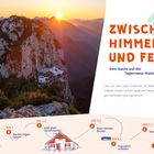 "13 Zwischen Himmel und Fels. Eine Nacht auf der Tegernseer Hütte. Tag 1 Start, KM 1 Kehre um Kehre, KM 5,2 Käse kaufen."