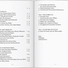 Inhaltselemente und Kapiteltitel mit Seitenzahlen, geordnet in fünf Teilen, einschließlich Einführung und Epilog.